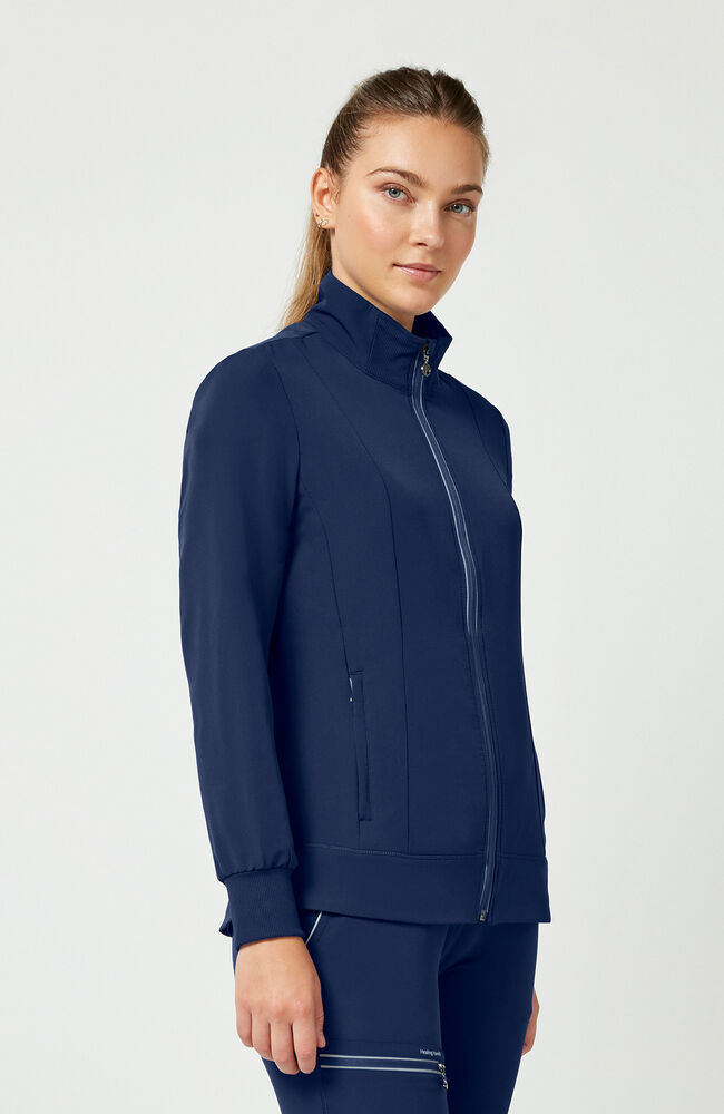 360 by Healing Hands Women's Carly Stand Collar Jacket