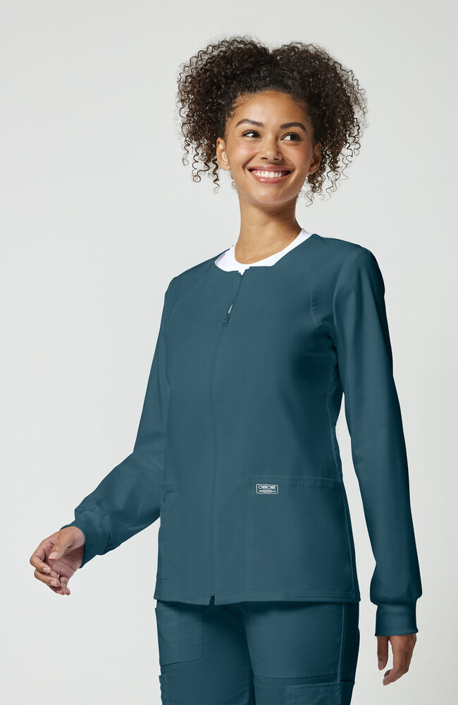 Cherokee Medical WW Core Stretch Women's Warm Up Solid Scrub Jacket
