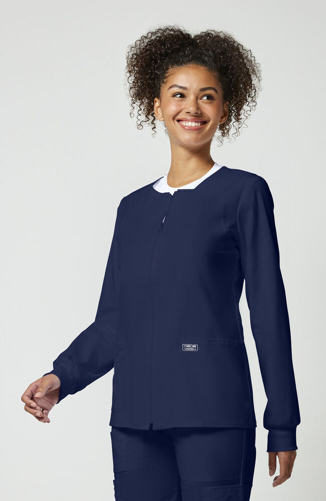 Cherokee Medical WW Core Stretch Women's Warm Up Solid Scrub Jacket