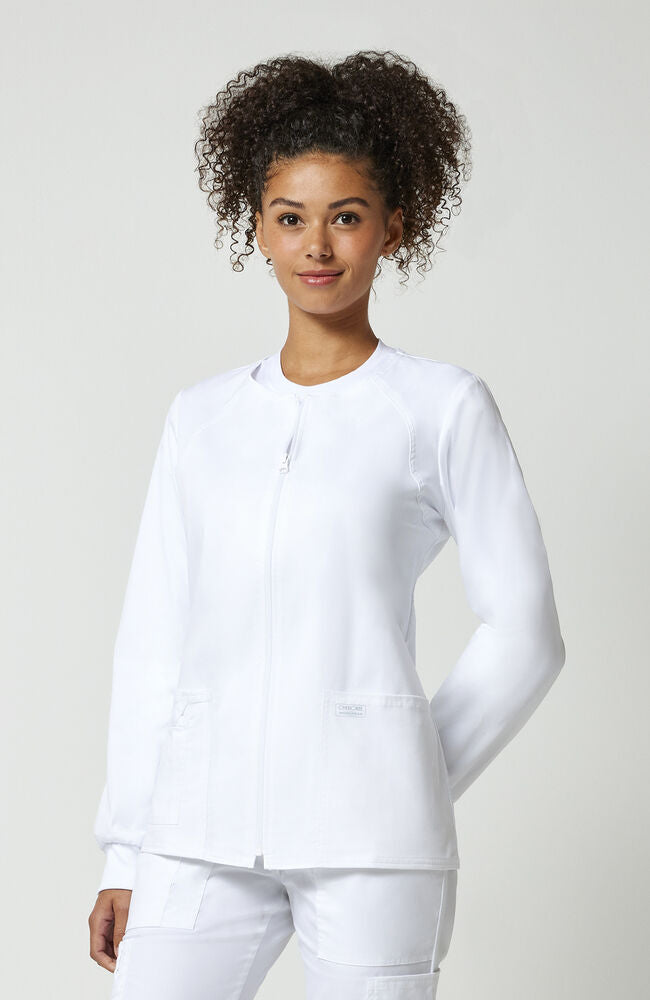 Cherokee Medical WW Core Stretch Women's Warm Up Solid Scrub Jacket
