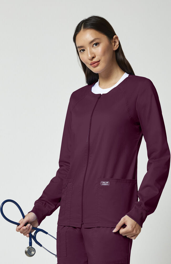 Cherokee Medical WW Core Stretch Women's Warm Up Solid Scrub Jacket