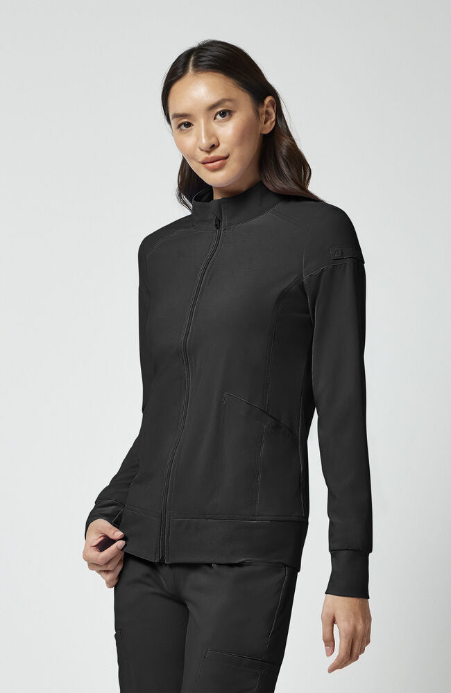 Cherokee Medical iFlex Women's Knit Zip Front Warm Up Scrub Jacket
