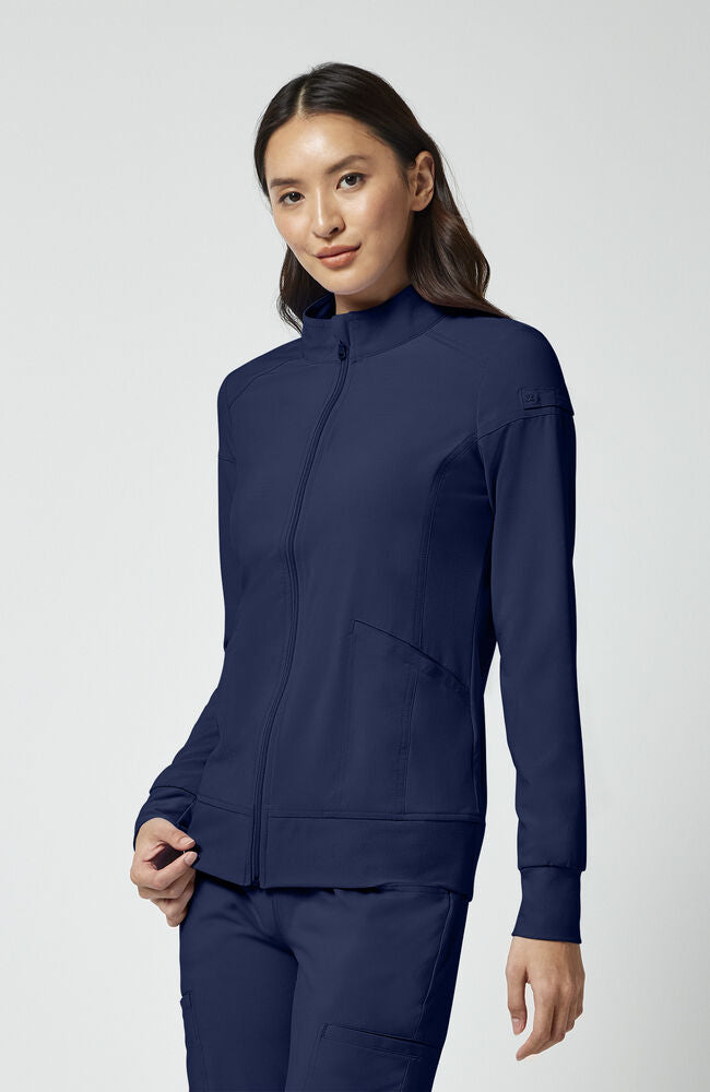 Cherokee Medical iFlex Women's Knit Zip Front Warm Up Scrub Jacket
