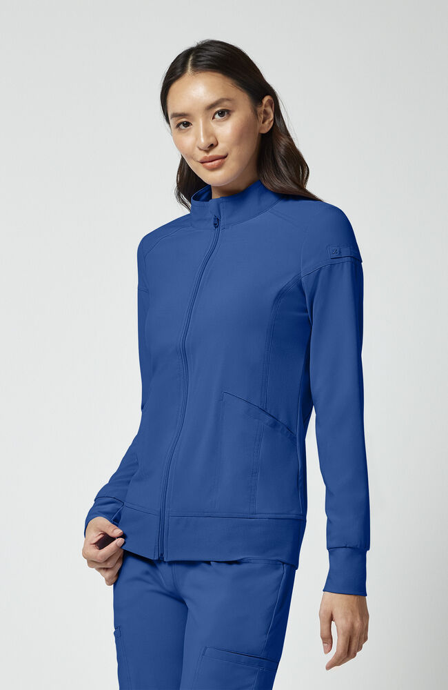 Cherokee Medical iFlex Women's Knit Zip Front Warm Up Scrub Jacket