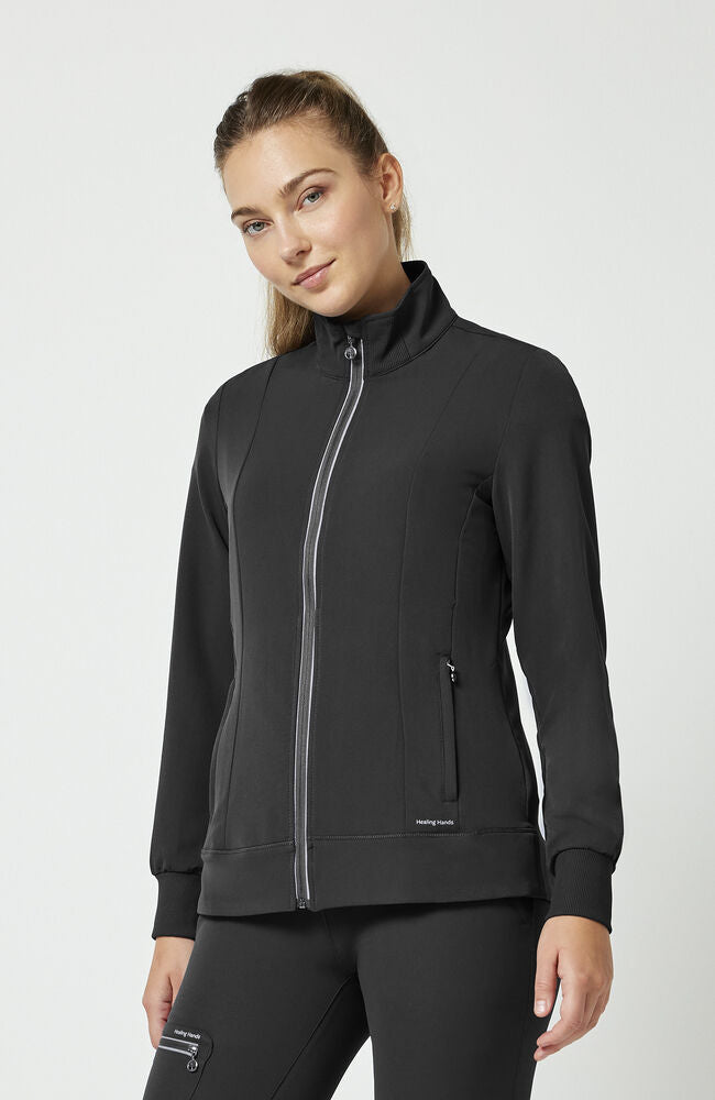 360 by Healing Hands Women's Carly Stand Collar Jacket