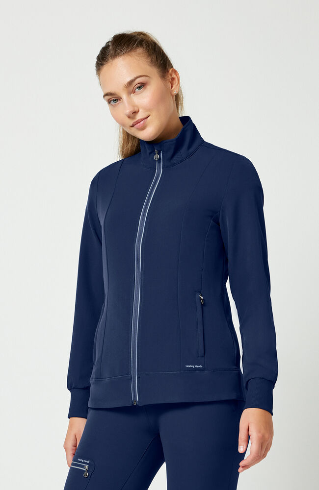 360 by Healing Hands Women's Carly Stand Collar Jacket