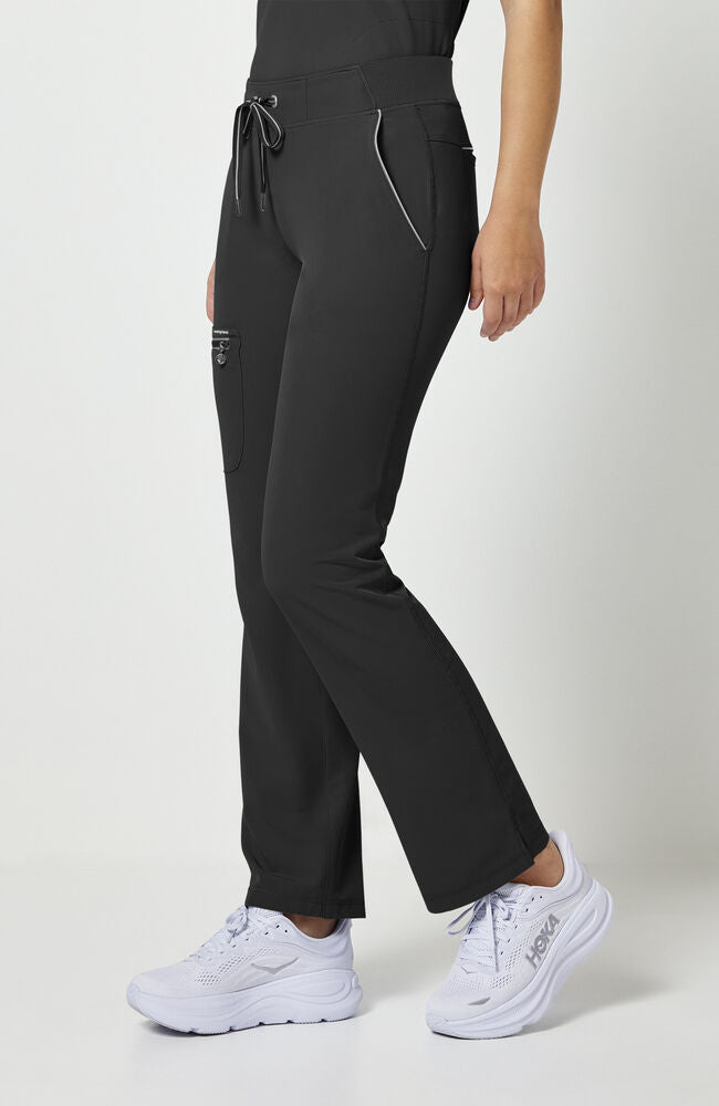 360 by Healing Hands Women's Nisha Knit Waistband Scrub Pant - Petitie