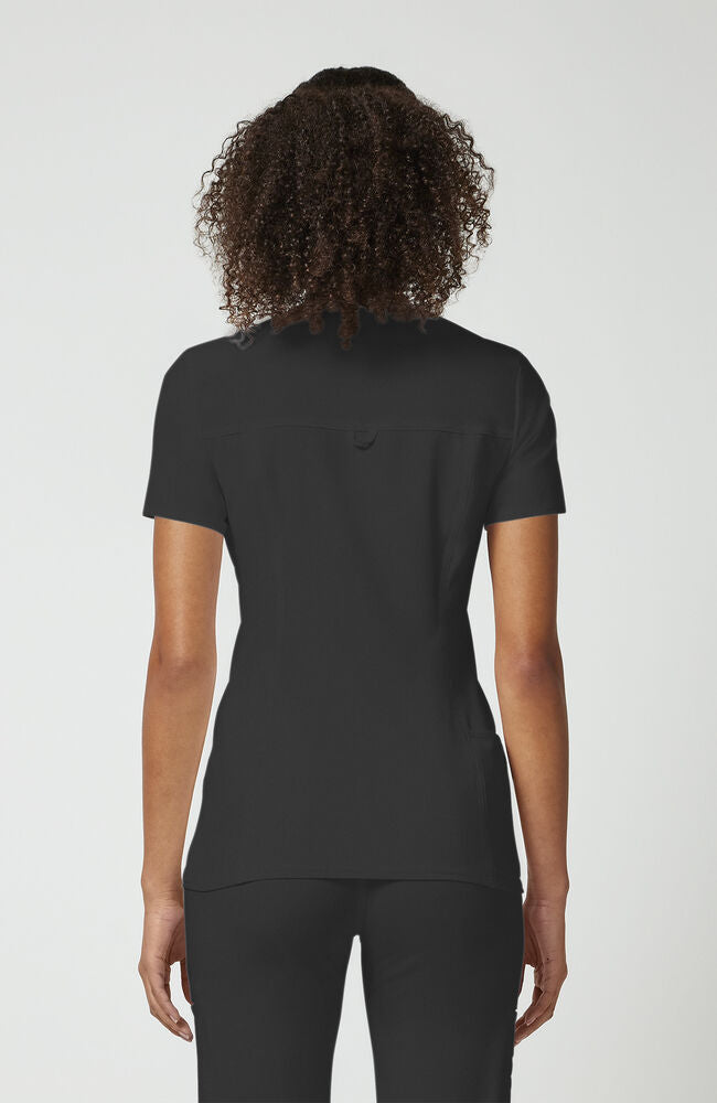 Cherokee Medical iFlex Women's V-Neck Knit Panel Solid Scrub Top