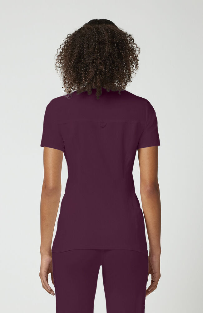 Cherokee Medical iFlex Women's V-Neck Knit Panel Solid Scrub Top