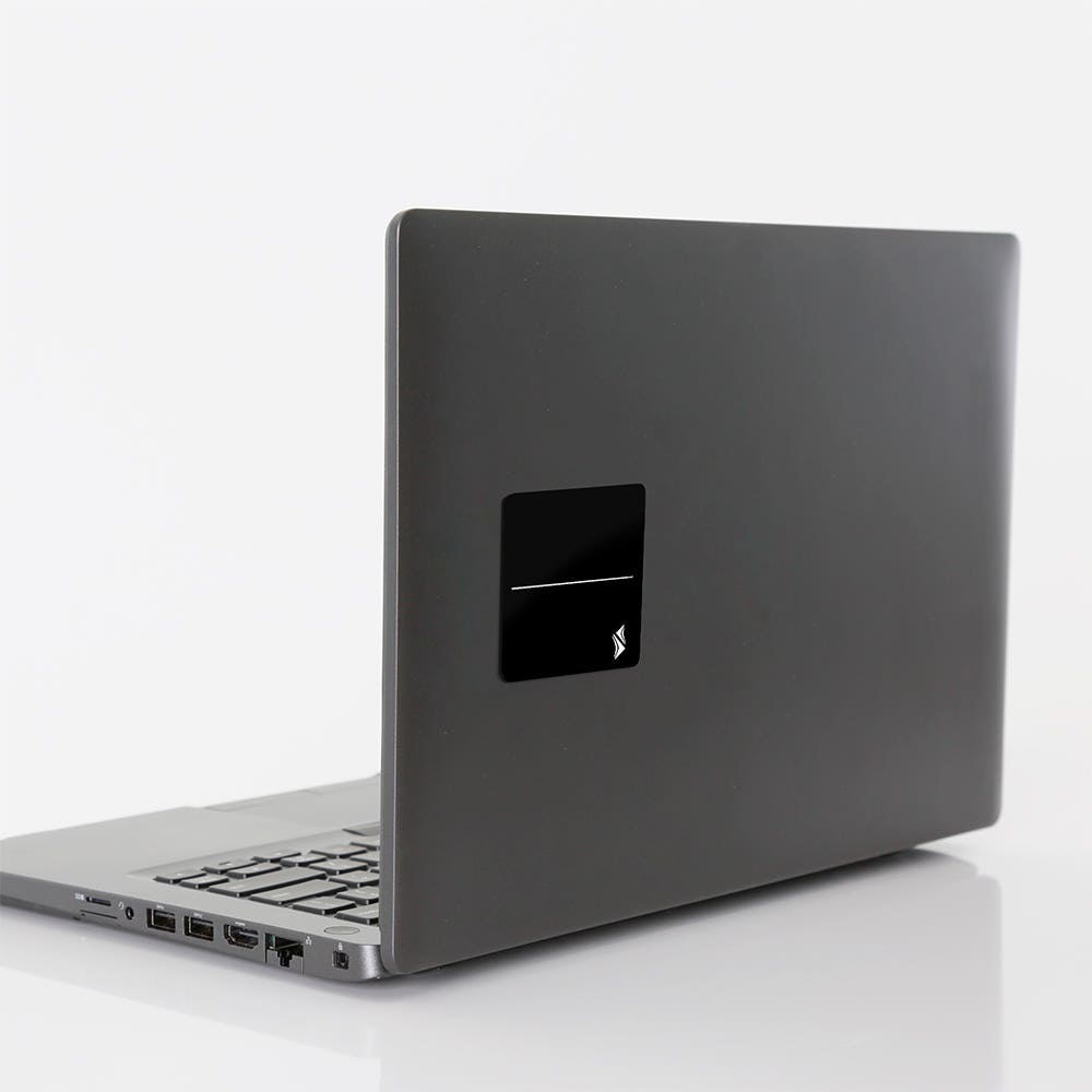 Luxor-STPL8X7DS SideTrak Steel Sticker - Dark Silver (2/Pack)