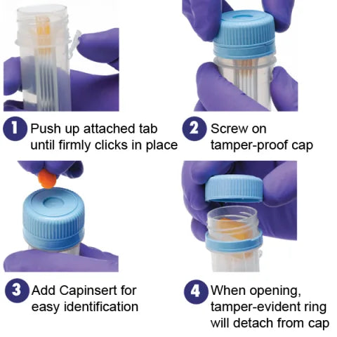 Marketlab-0970 LockMailer Microscope Slide Jar, 100/pk