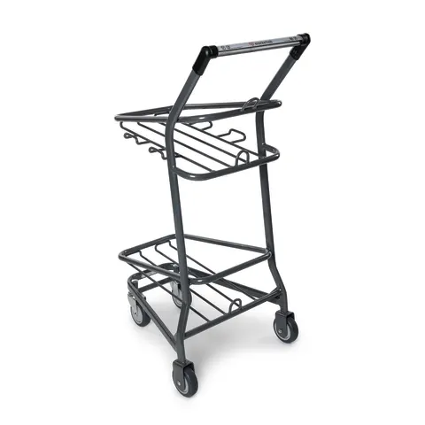 Marketlab-0989 EZ-Cart Double Basket Cart, 1/ea