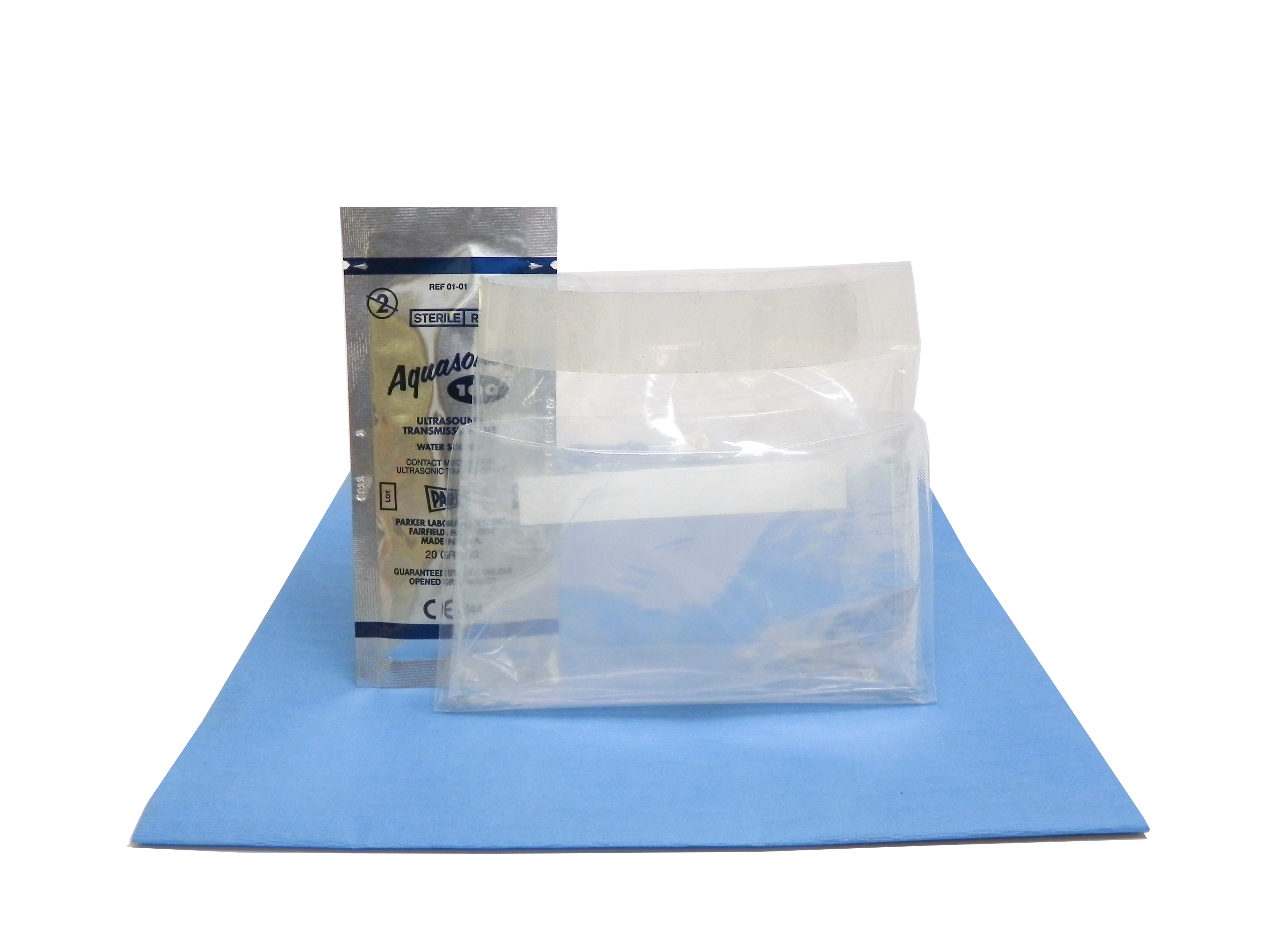 Aspen Surgical-1-519-1512 Wireless Probe Cover Kit, 5" x 12", Sterile Gel, (2) Bands, 24/bx (US Only) (Not Available For Sale into Canada)