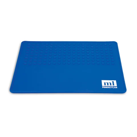 Marketlab-100918-BL Silicone Lab Mat with Tube Grid • 12"W x 14.9"L, 1/ea