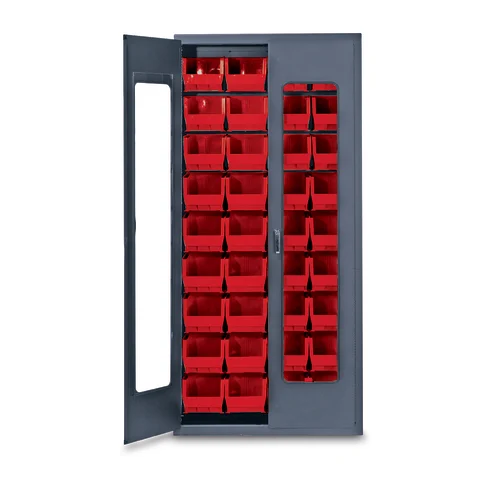 Marketlab QuickView Storage Cabinet with Bins
