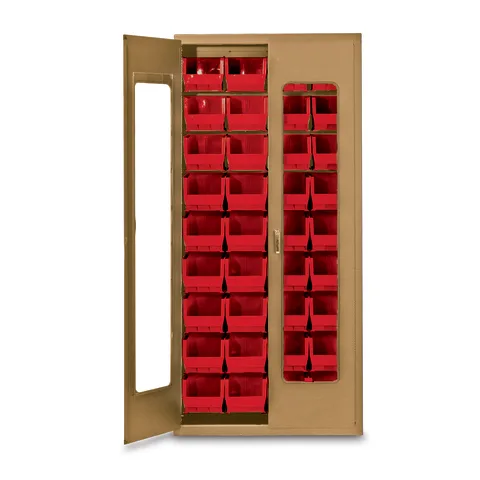 Marketlab QuickView Storage Cabinet with Bins