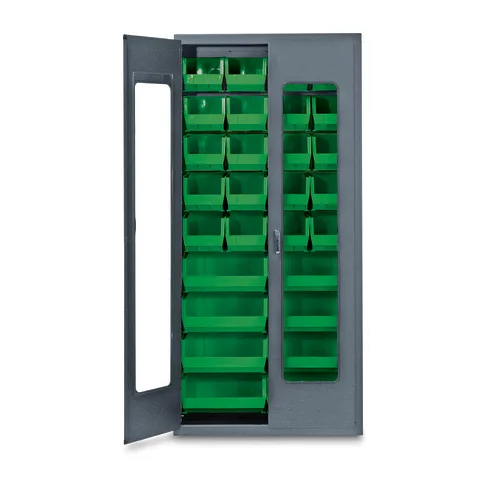 Marketlab QuickView Storage Cabinet with Bins