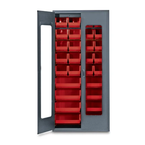 Marketlab QuickView Storage Cabinet with Bins