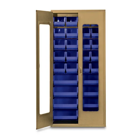 Marketlab QuickView Storage Cabinet with Bins