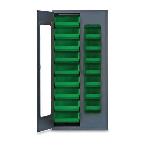 Marketlab QuickView Storage Cabinet with Bins