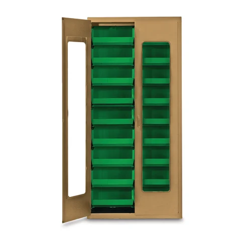 Marketlab QuickView Storage Cabinet with Bins