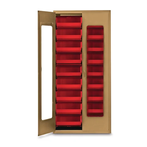Marketlab QuickView Storage Cabinet with Bins