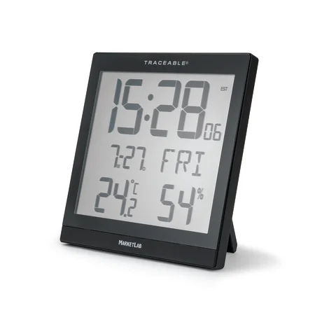 Marketlab-101227 Compact Atomic Wall Clock • 8.8" x 0.9" x 8.8", 1/ea