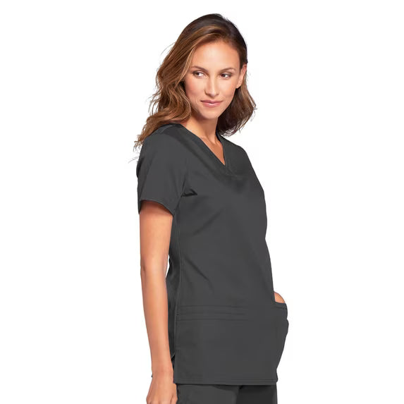 Cherokee Medical WW Originals Women's Knit V-Neck Solid Scrub Top