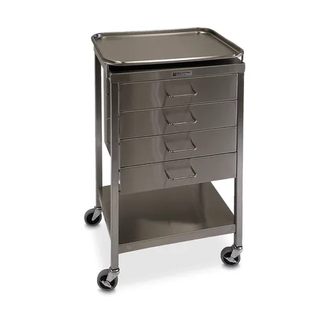 Marketlab-101762 Stainless Steel Storage Cart with Drawers, 1/ea