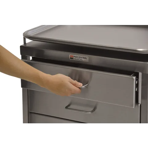 Marketlab-101762 Stainless Steel Storage Cart with Drawers, 1/ea