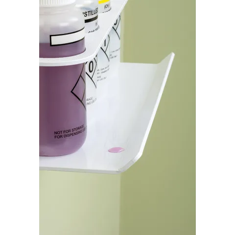 Marketlab-101875 Wall-Mount Wash Bottle Holder with Drip Tray, 1/ea