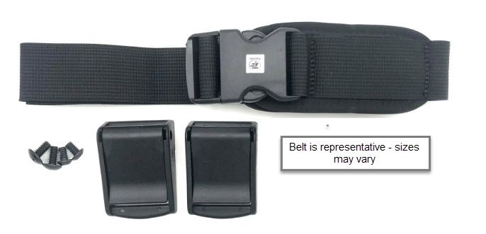 Therafin Belt, 1" Single Pull, Sr Buckle, 5.25L X 1.75H Pads