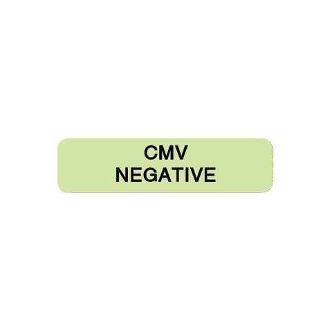 Marketlab Blood Bank CMV Negative Label