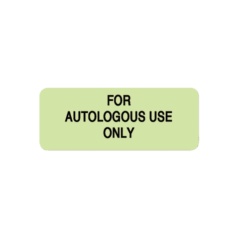 Marketlab-102061 Blood Bank For Autologous Use Only Label, 420/pk