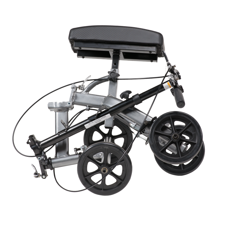 Dynarex Steerable Knee Walker with Basket Steel