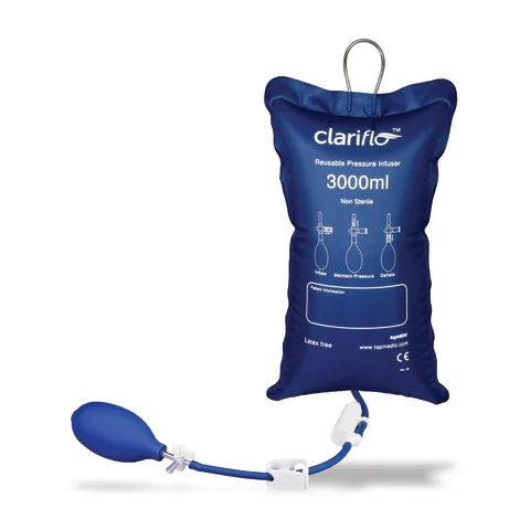Sharn/Marketlab-102383 Reusable Clariflo™ Pressure Pressure Infusion Bag Piston Gauge • Stopcock, 3000mL, 1/ea