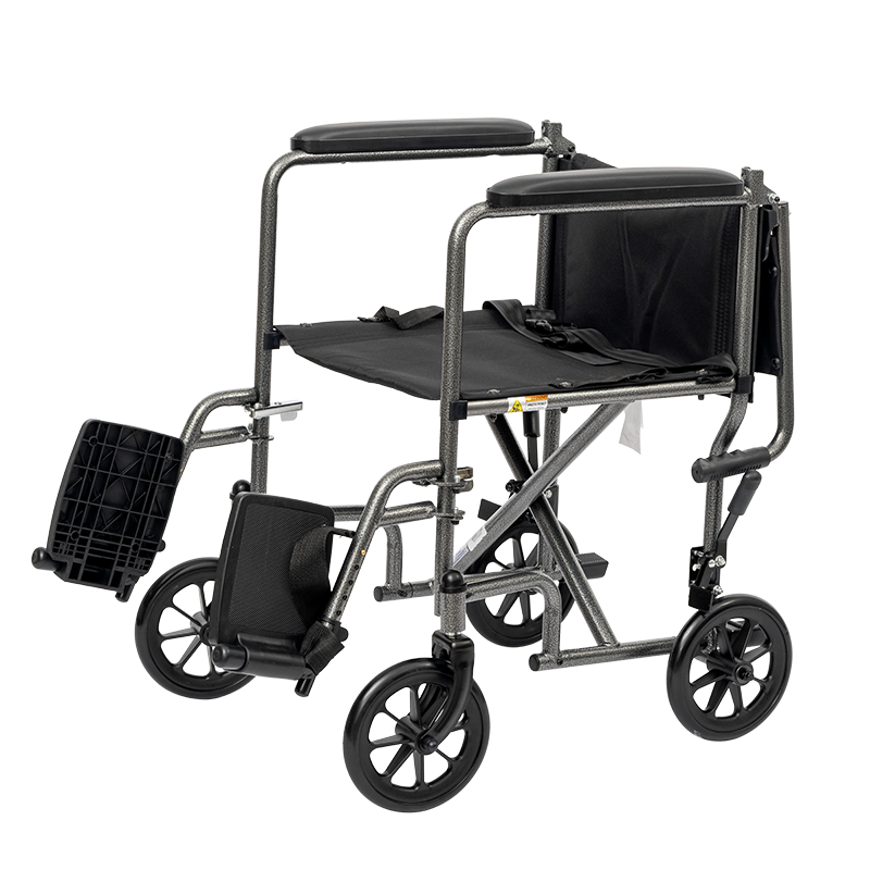 Dynarex DynaRide Transport Wheelchair w/ Fixed Full Arm, Steel