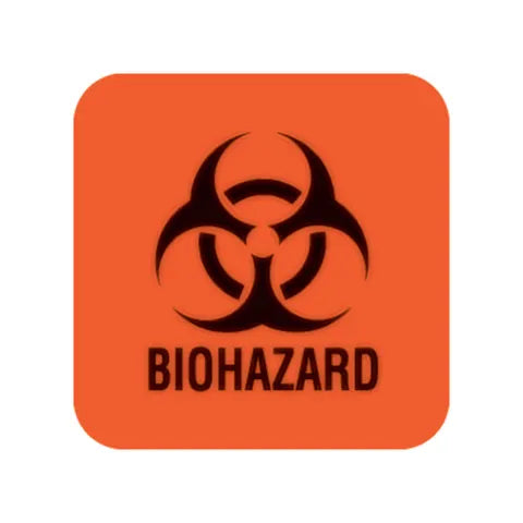 Marketlab Biohazard Warning Labels