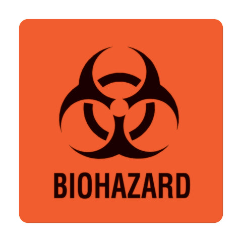 Marketlab Biohazard Warning Labels