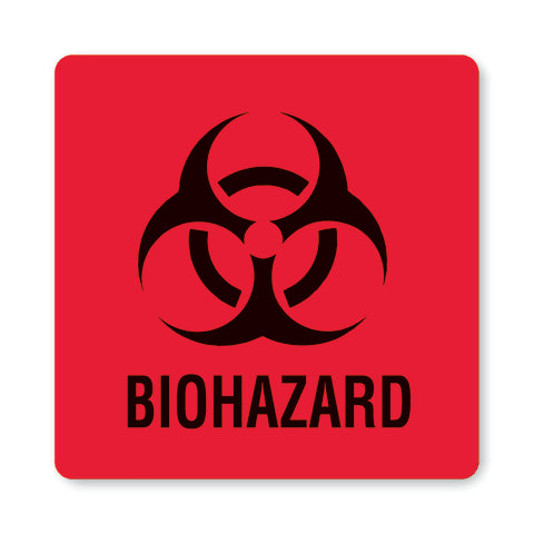 Marketlab Biohazard Warning Labels