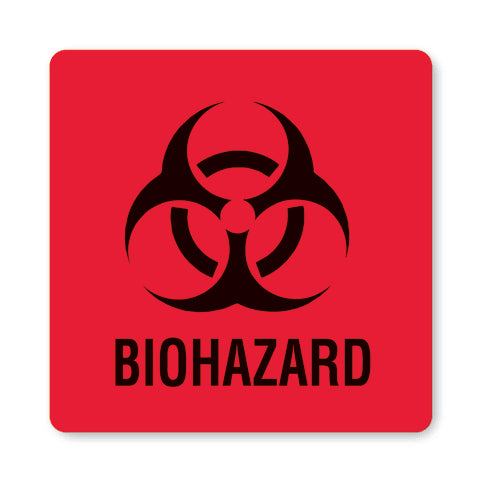 Marketlab Biohazard Warning Labels
