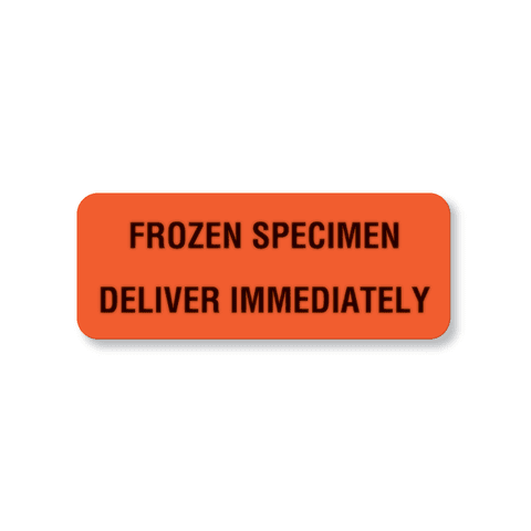 Marketlab-102617 Frozen Specimen Deliver Immediately Label, 420/pk