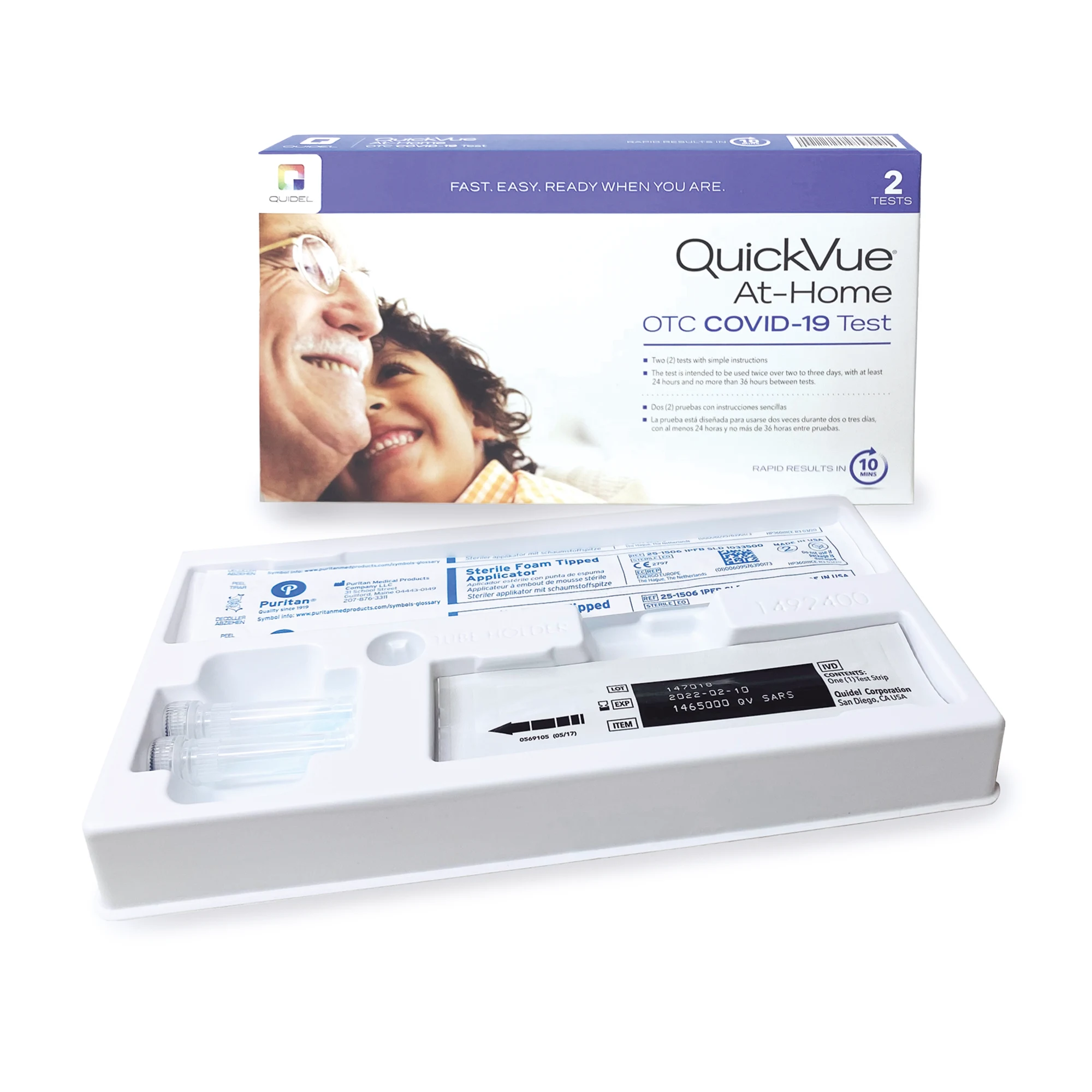 Marketlab-105575 QuickVue® At-Home OTC COVID-19 Test, 2/pk