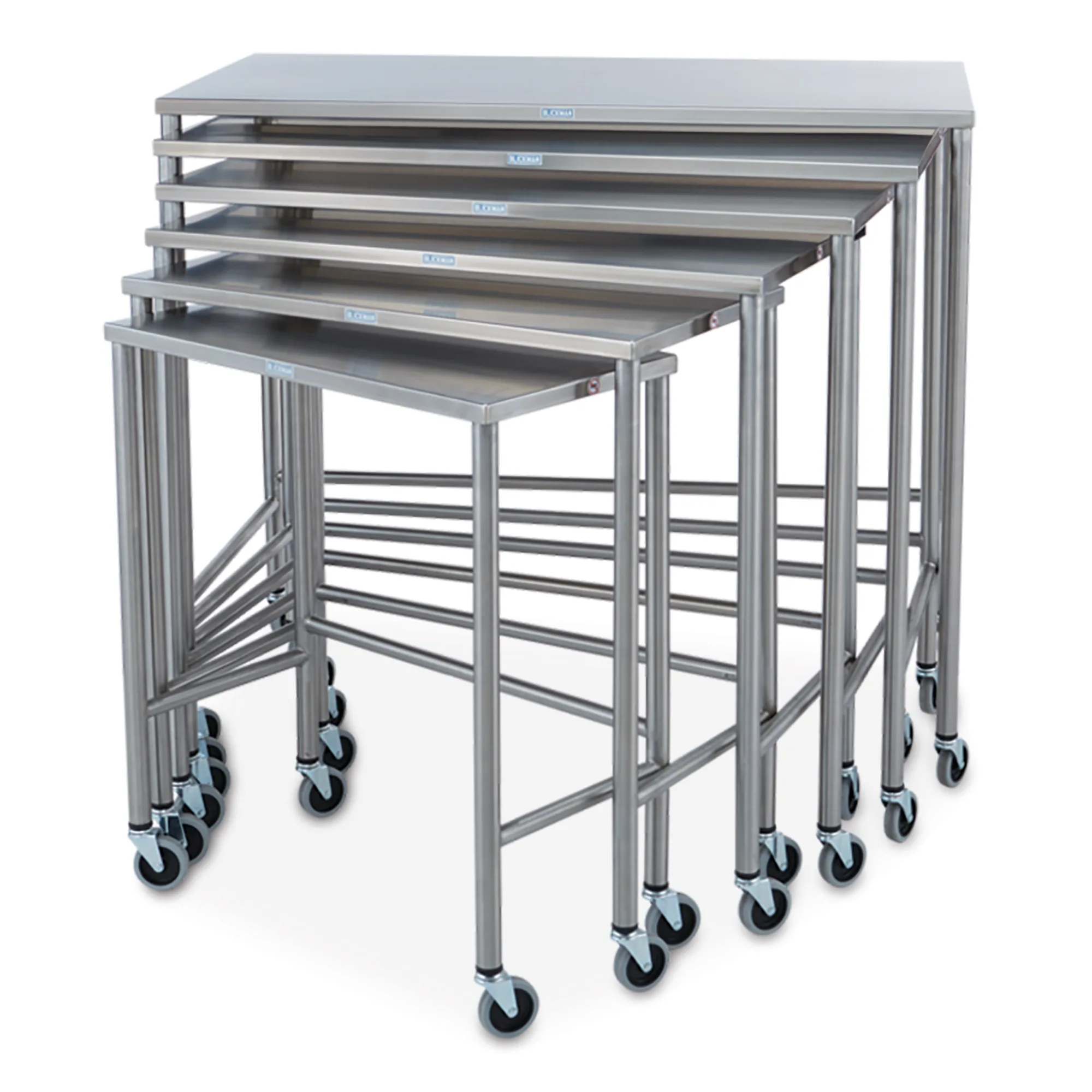 Marketlab Nesting Instrument Table Set | Space-Saving Medical ...