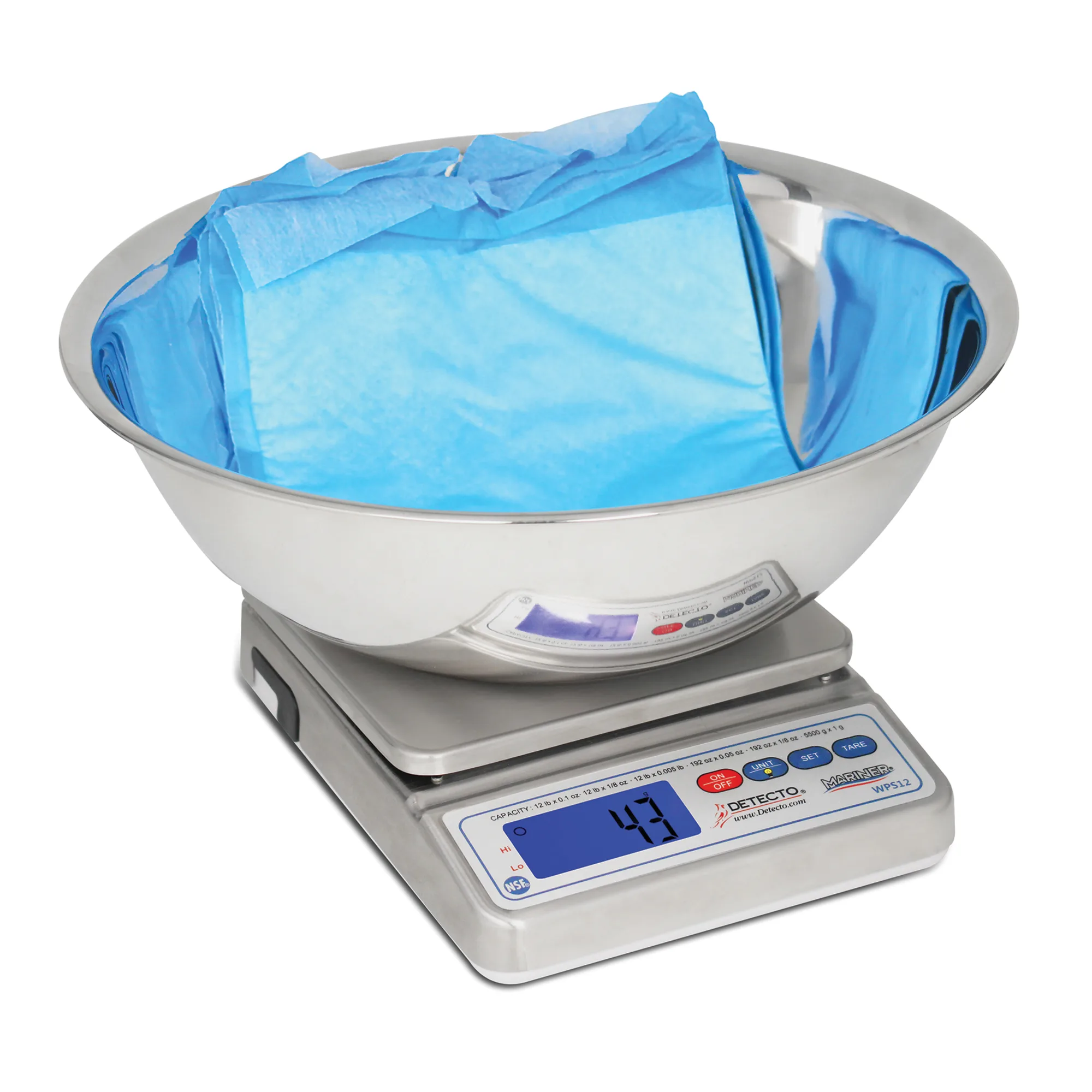 Marketlab-108077 Waterproof Digital Scale with Utility Bowl, 1/ea