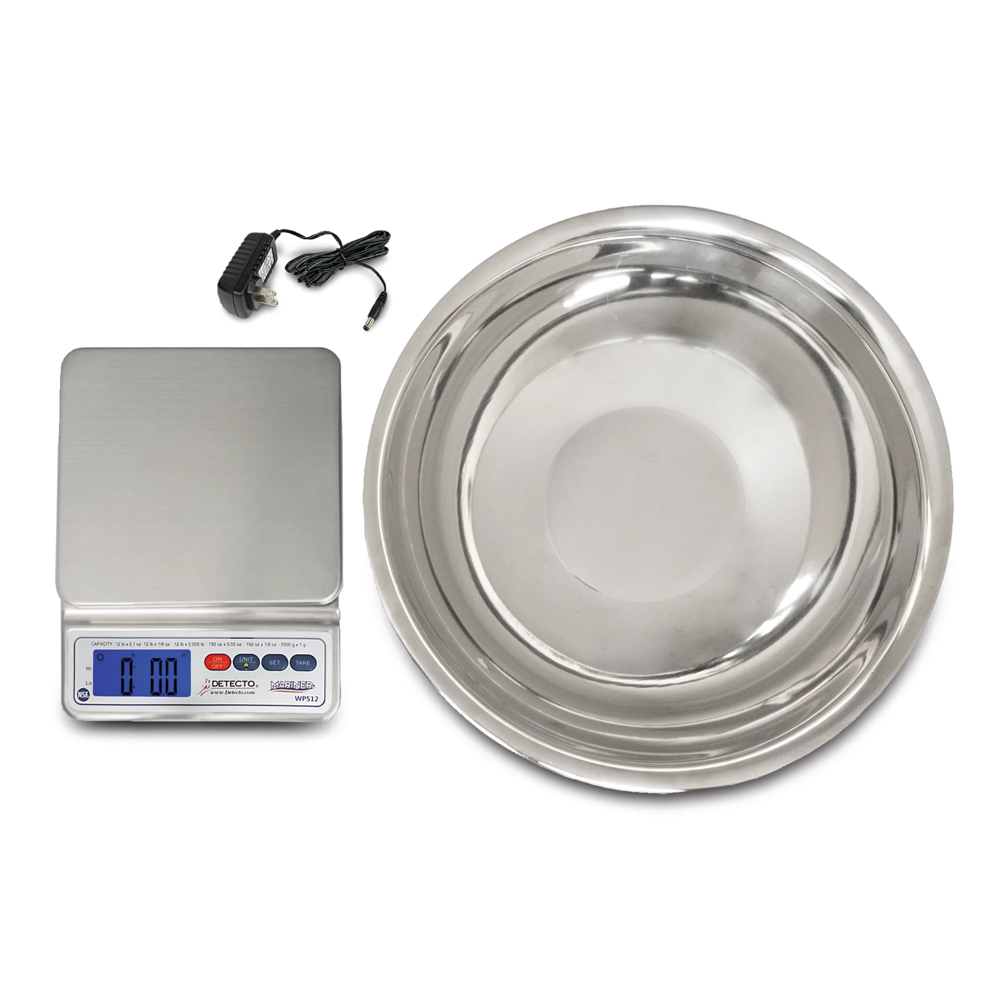 Marketlab-108077 Waterproof Digital Scale with Utility Bowl, 1/ea