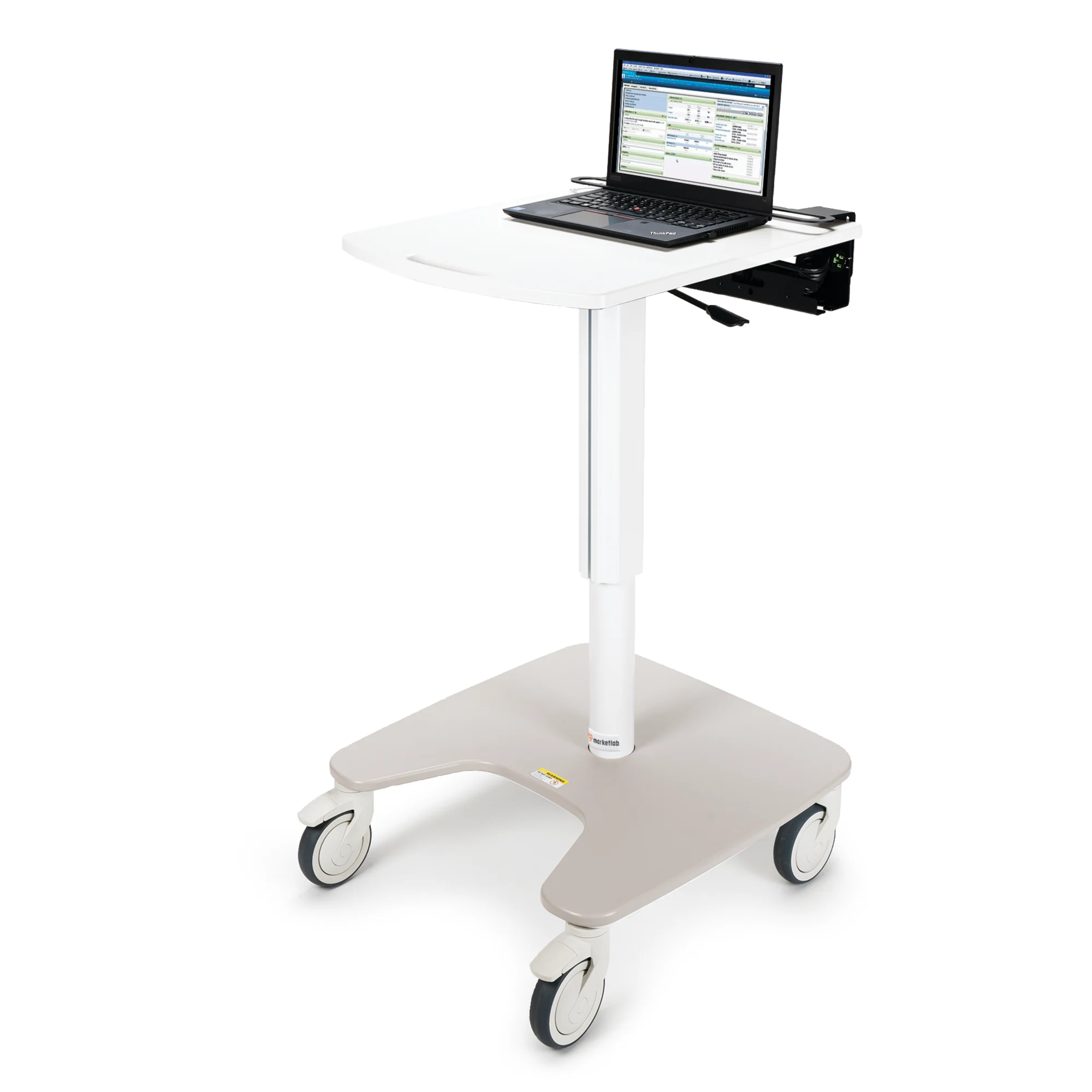 Marketlab Insight® Standard Laptop Cart – Durable Mobile Workstation ...