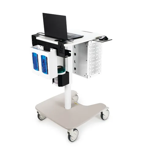 Marketlab-108203 Insight® Mobile Laptop Cart with Storage • 24"W x 25"L x 32"H, 1/ea