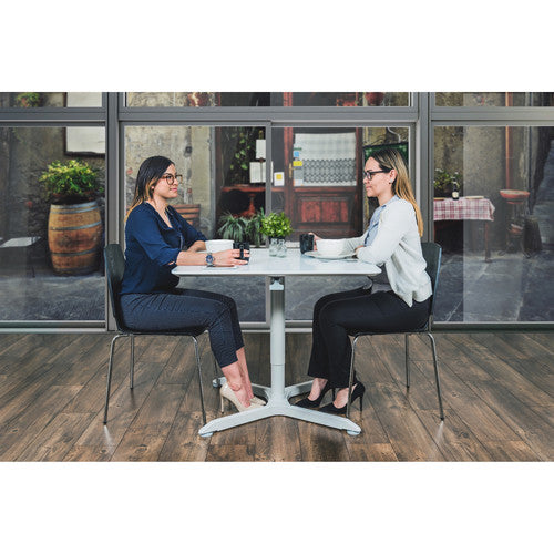 Luxor Pneumatic Height-Adjustable Square Café Table