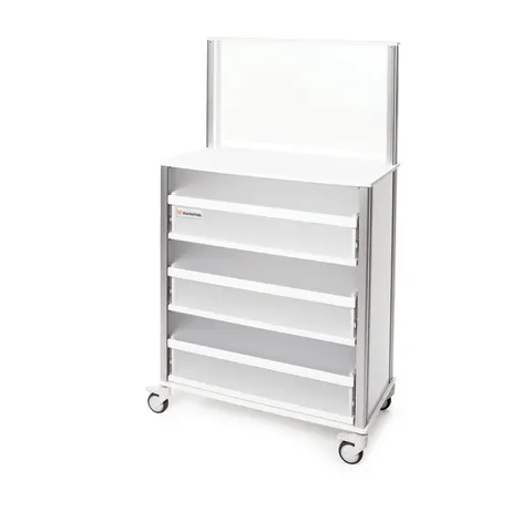 Bowman Dispensers/Marketlab-111160-Insight® Standard Mobile Isolation Station • 26"W x 15.5"D x 52.5"H